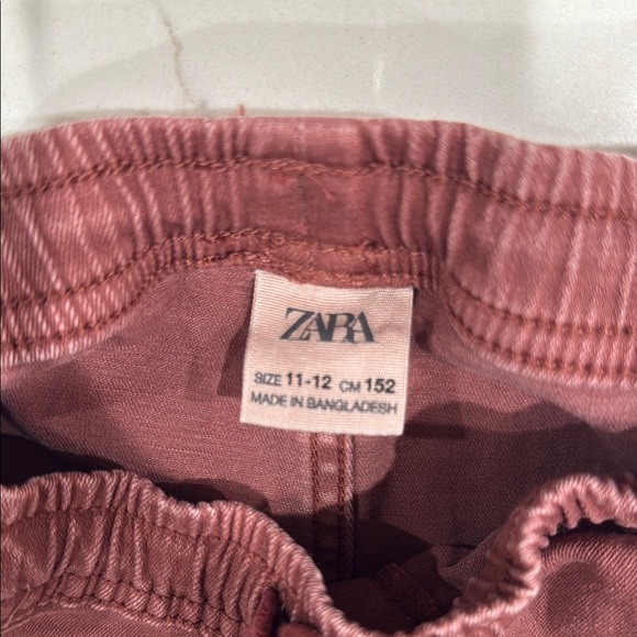 Zara rust Relaxed Fit Shorts Soft Cotton - Picture 3 of 3